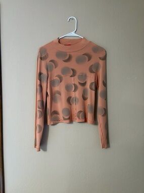 Eckhaus Latta Echo Dot Lapped Baby Turtleneck Pink